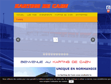Tablet Screenshot of karting-caen.fr